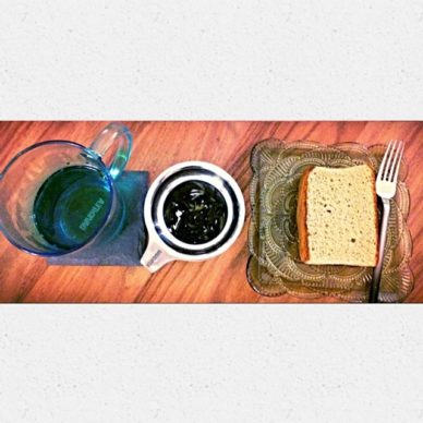 Tea, Wet Leaves, Green Tea Cake