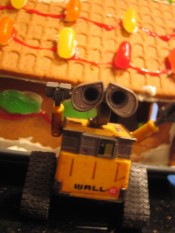 Wall-E and the Gingerbread House