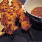 Curried Chicken Lime Skewers with Lime-Apricot Glaze