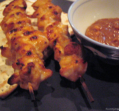 Curried Chicken Lime Skewers with Lime-Apricot Glaze