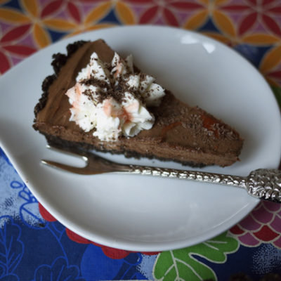 French Silk Chile Chai Chocolate Pie