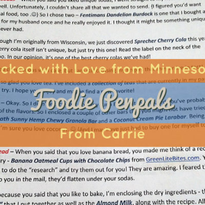 May Foodie Penpals