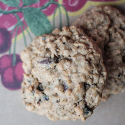 Chocolate & Cherry Oatmeal Espresso Cookies