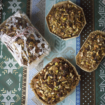 Pistachio, Cranberry, and Crystallized Ginger Cookies & Bread