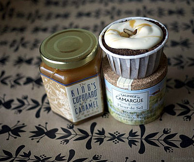 Chocolate, Almond, and Salted Caramel Cupcakes